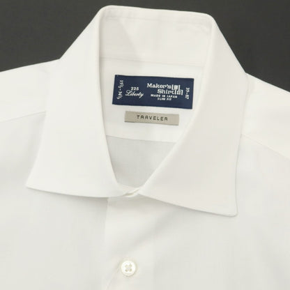 [Used] Makers Shirt Kamakura Cotton Polyester Regular Collar Dress Shirt White [Size 39] [WHT] [S/S/A/W] [Condition Rank C] [Men&