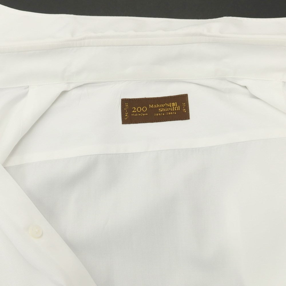 [Used] Makers Shirt Kamakura Cotton Semi-wide Collar Dress Shirt White [Size 39] [WHT] [S/S/A/W] [Condition Rank C] [Men&