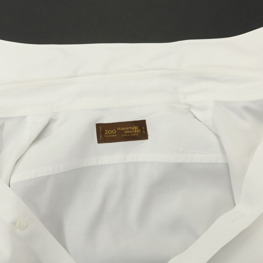 [Used] Makers Shirt Kamakura Cotton Semi-wide Collar Dress Shirt White [Size 39] [WHT] [S/S/A/W] [Condition Rank C] [Men&