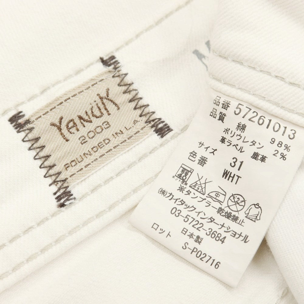 [Used] YANUK MICHEL Stretch Denim Pants Jeans Off White [Size 31] [WHT] [S/S/A/W] [Condition Rank C] [Men&