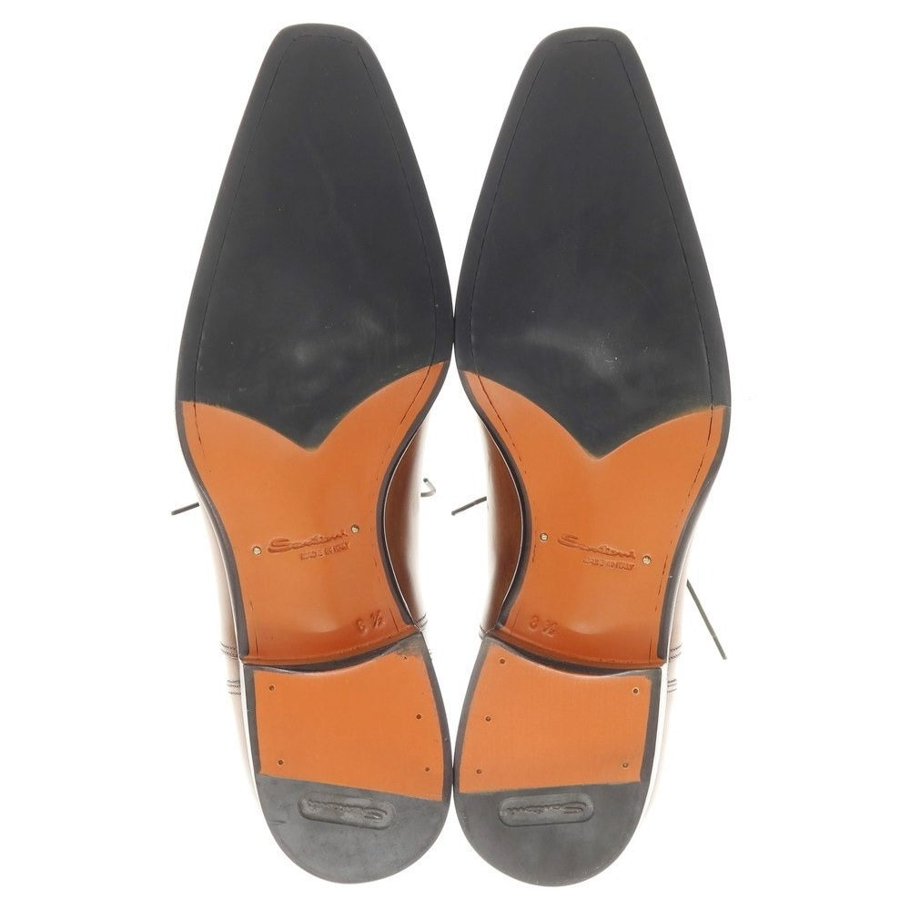 中古】【未使用】サントーニ Santoni ストレートチップ ドレスシューズ