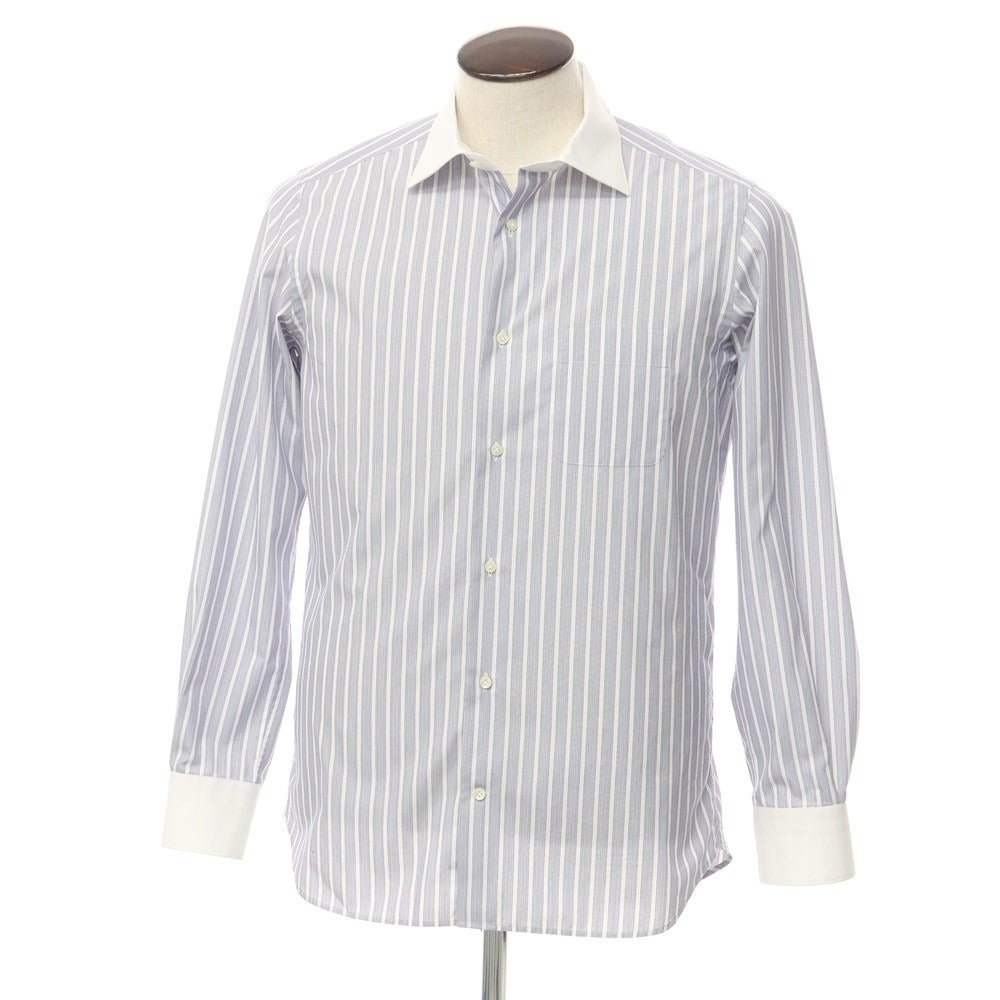 [Used] Antonio Laverda ANTONIO LAVERDA Cotton Striped Semi-Wide Collar Dress Shirt Navy x White [Size 41] [NVY] [S/S/A/W] [Condition Rank B] ​​[Men&