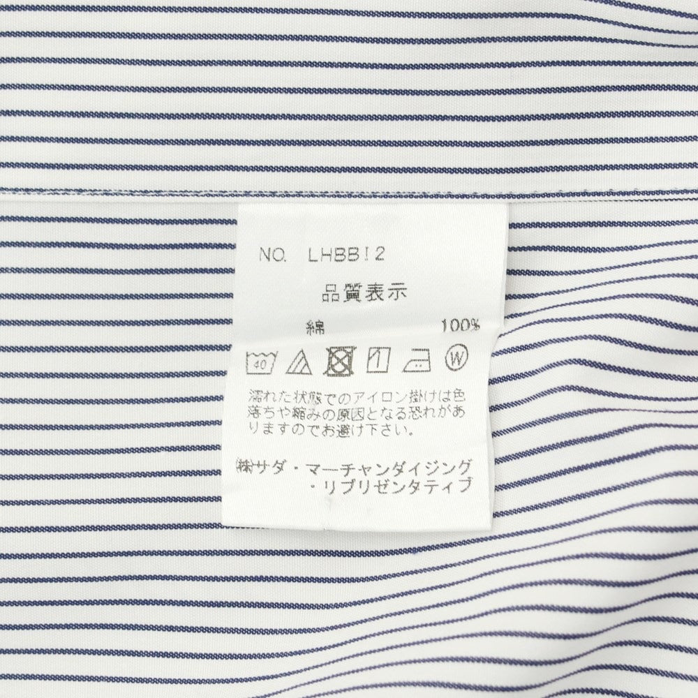 [Used] Makers Shirt Kamakura Cotton Striped Tab Collar Dress Shirt White x Navy [Size 40] [WHT] [S/S/A/W] [Condition Rank C] [Men&
