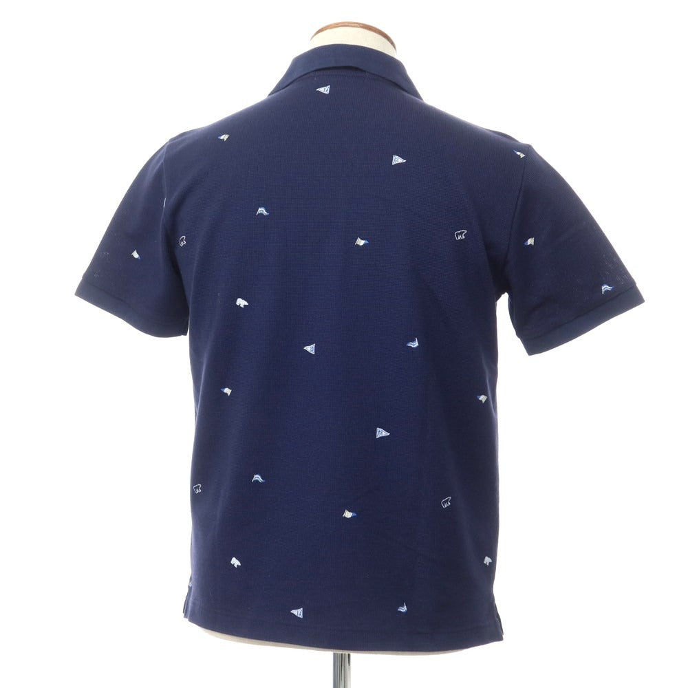 [Used] Golden Bear Cotton Polyester Short Sleeve Polo Shirt Navy [Size M] [NVY] [S/S] [Condition Rank B] [Men&