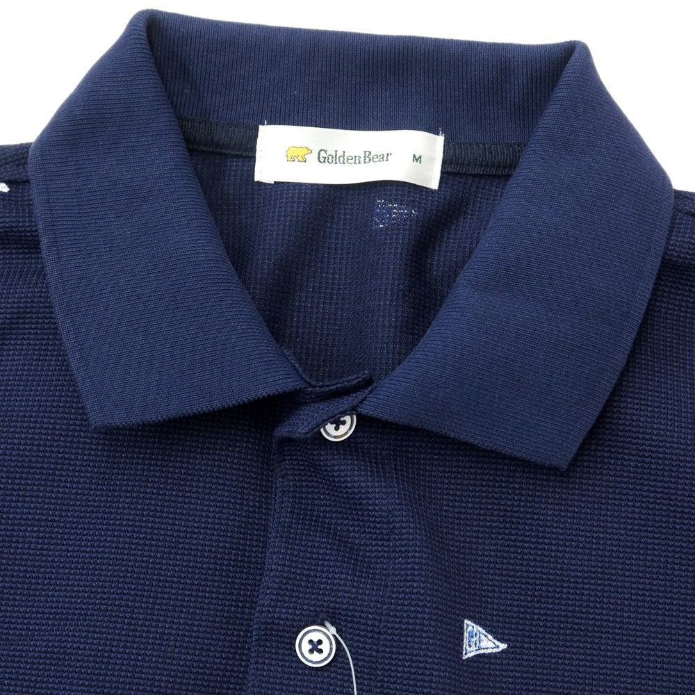 [Used] Golden Bear Cotton Polyester Short Sleeve Polo Shirt Navy [Size M] [NVY] [S/S] [Condition Rank B] [Men&