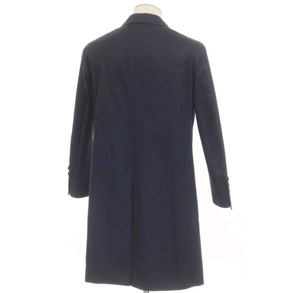 [Used] Satoru Tanaka SATORU TANAKA Twill Cotton Chesterfield Coat Navy [1] [Condition Rank C] [Men&