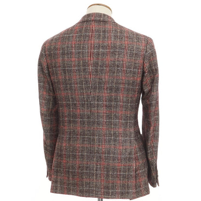 [Used] Brilla per il gusto Wool silk check 3B casual jacket Brown x red [Size 46] [BRW] [A/W] [Condition rank C] [Men&