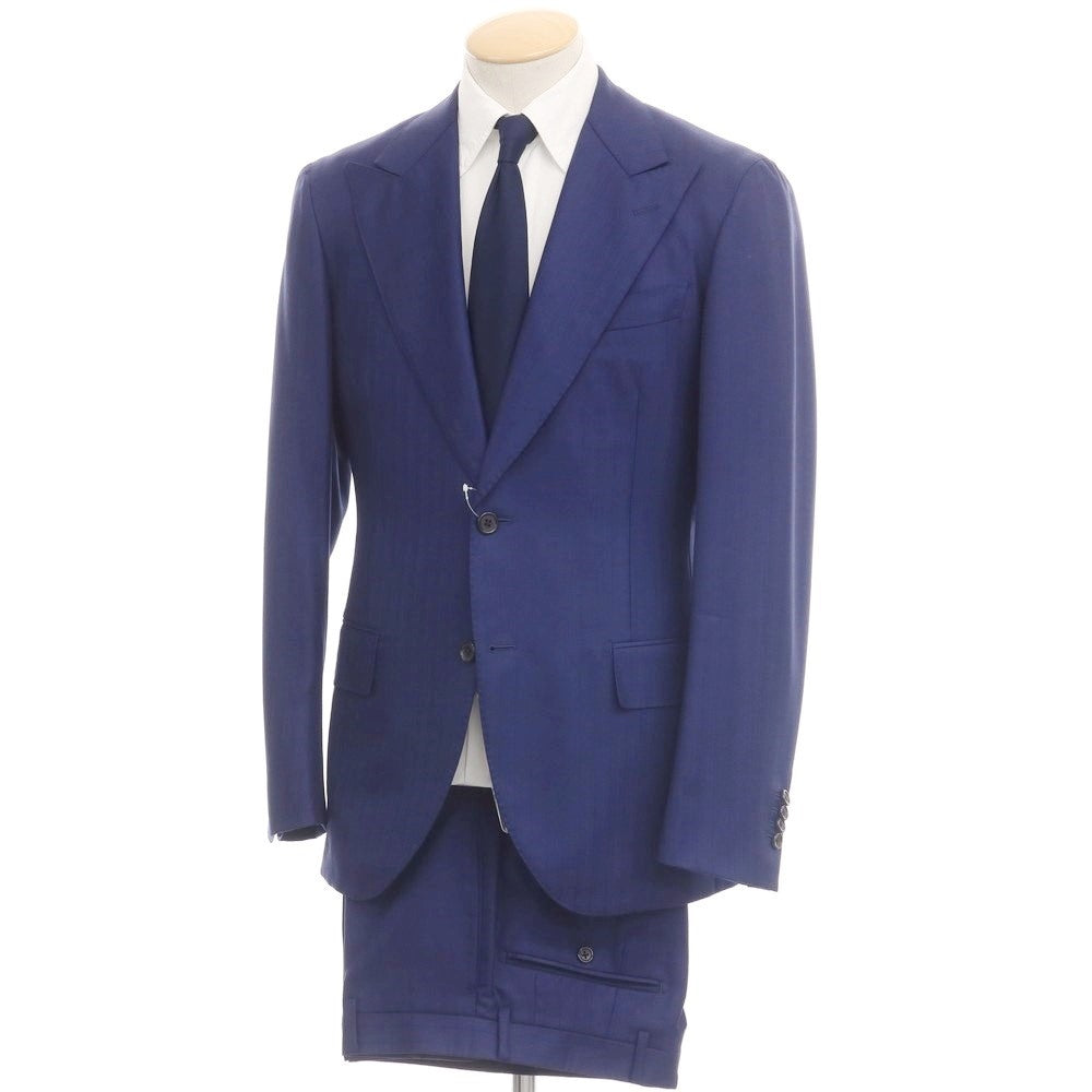 [Used] Investment Clothing INVESTMENT CLOTHING Wool cashmere striped 2 button suit Navy blue x maroon [No description (S rank) ][ Condition rank B ][ Men&