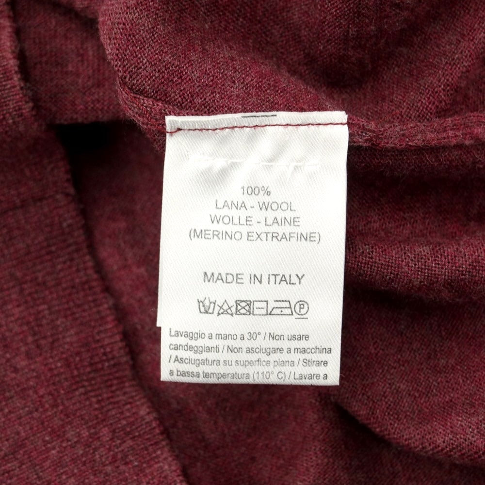 [Used] Andrea Fenzi ANDREA FENZI High gauge wool high neck knit wine red [Size 50] [RED] [A/W] [Condition rank C] [Men&