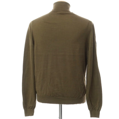 [Used] Yves Saint Laurent Rive Gauche High Gauge Cotton Turtleneck Knit Olive Green [Size M] [GRN] [S/S/A/W] [Condition Rank C] [Men&