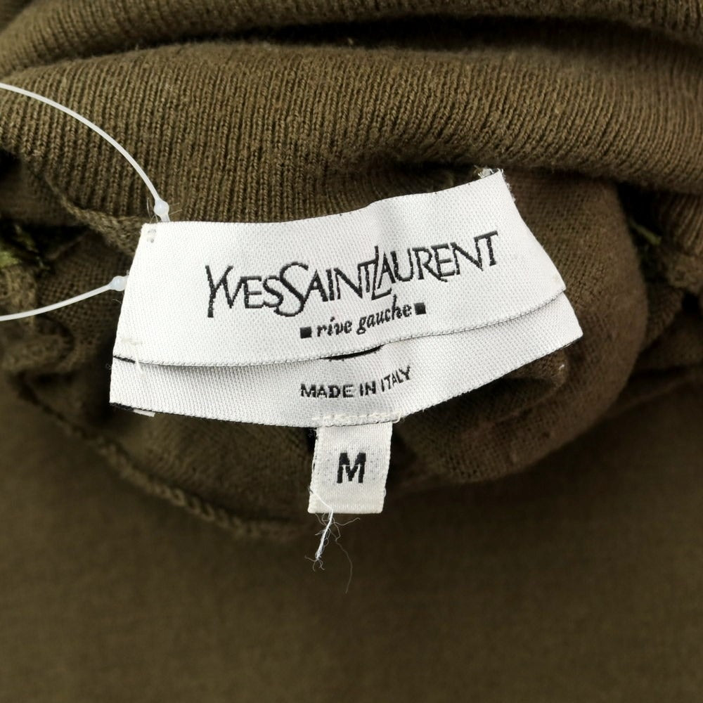 [Used] Yves Saint Laurent Rive Gauche High Gauge Cotton Turtleneck Knit Olive Green [Size M] [GRN] [S/S/A/W] [Condition Rank C] [Men&