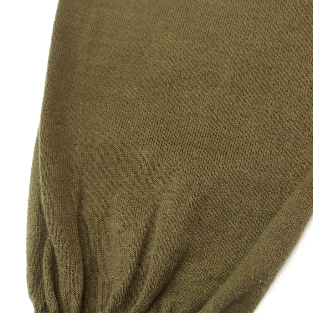 [Used] Yves Saint Laurent Rive Gauche High Gauge Cotton Turtleneck Knit Olive Green [Size M] [GRN] [S/S/A/W] [Condition Rank C] [Men&
