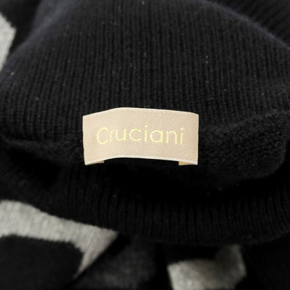 [Used] CRUCIANI Mid-gauge cashmere turtleneck knit, black x gray [Size 52] [BLK] [A/W] [Condition Rank C] [Men&