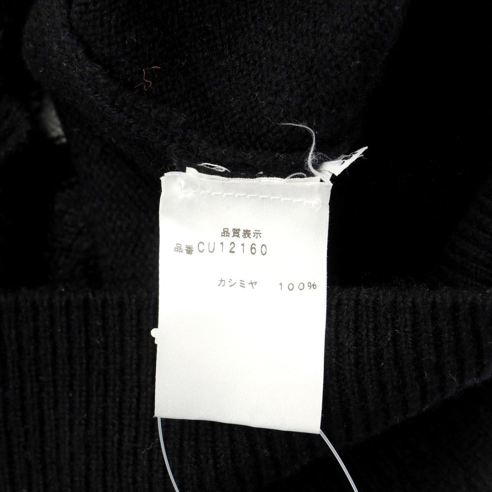 [Used] CRUCIANI Mid-gauge cashmere turtleneck knit, black x gray [Size 52] [BLK] [A/W] [Condition Rank C] [Men&