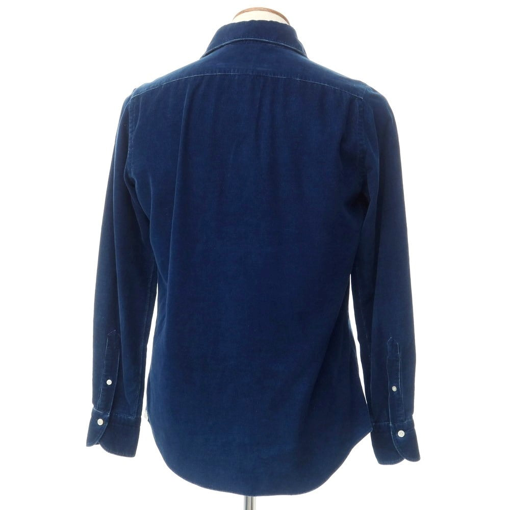 [Used] Finamore Corduroy Casual Shirt Navy [Size M] [NVY] [A/W] [Condition Rank C] [Men&