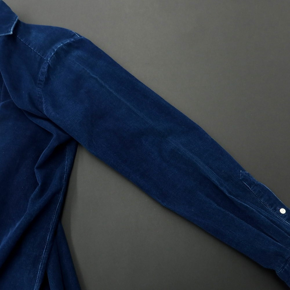 [Used] Finamore Corduroy Casual Shirt Navy [Size M] [NVY] [A/W] [Condition Rank C] [Men&