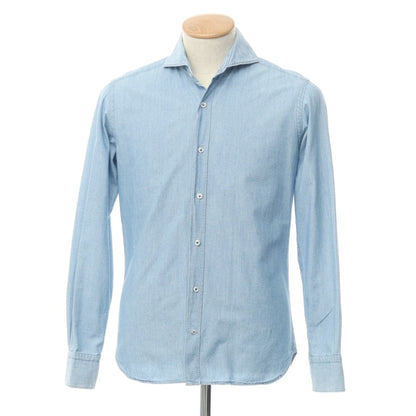 [Used] ORIAN DENIM DIVISION Horizontal collar casual shirt, light blue [Size XS] [BLU] [S/S/A/W] [Condition Rank C] [Men&