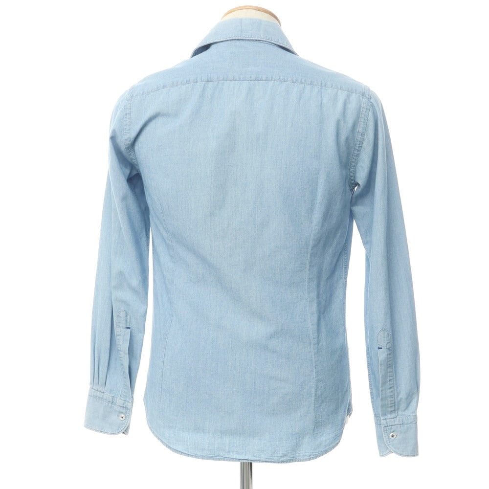 [Used] ORIAN DENIM DIVISION Horizontal collar casual shirt, light blue [Size XS] [BLU] [S/S/A/W] [Condition Rank C] [Men&