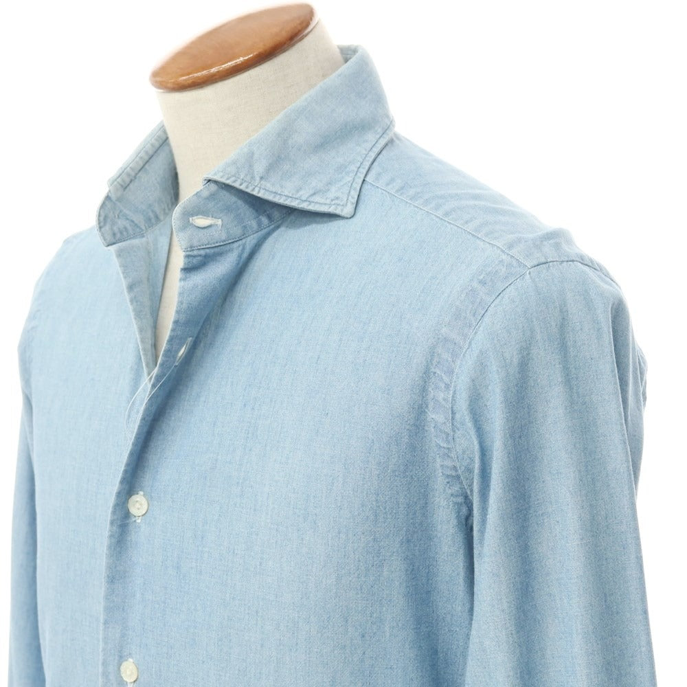 [Used] BARBA DANDY LIFE Chambray Casual Shirt Light Blue [Size 39] [BLU] [S/S/A/W] [Condition Rank C] [Men&
