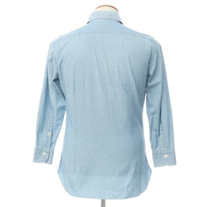 [Used] BARBA DANDY LIFE Chambray Casual Shirt Light Blue [Size 39] [BLU] [S/S/A/W] [Condition Rank C] [Men&