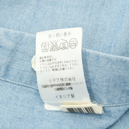 [Used] BARBA DANDY LIFE Chambray Casual Shirt Light Blue [Size 39] [BLU] [S/S/A/W] [Condition Rank C] [Men&