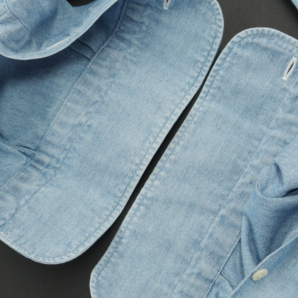 [Used] BARBA DANDY LIFE Chambray Casual Shirt Light Blue [Size 39] [BLU] [S/S/A/W] [Condition Rank C] [Men&