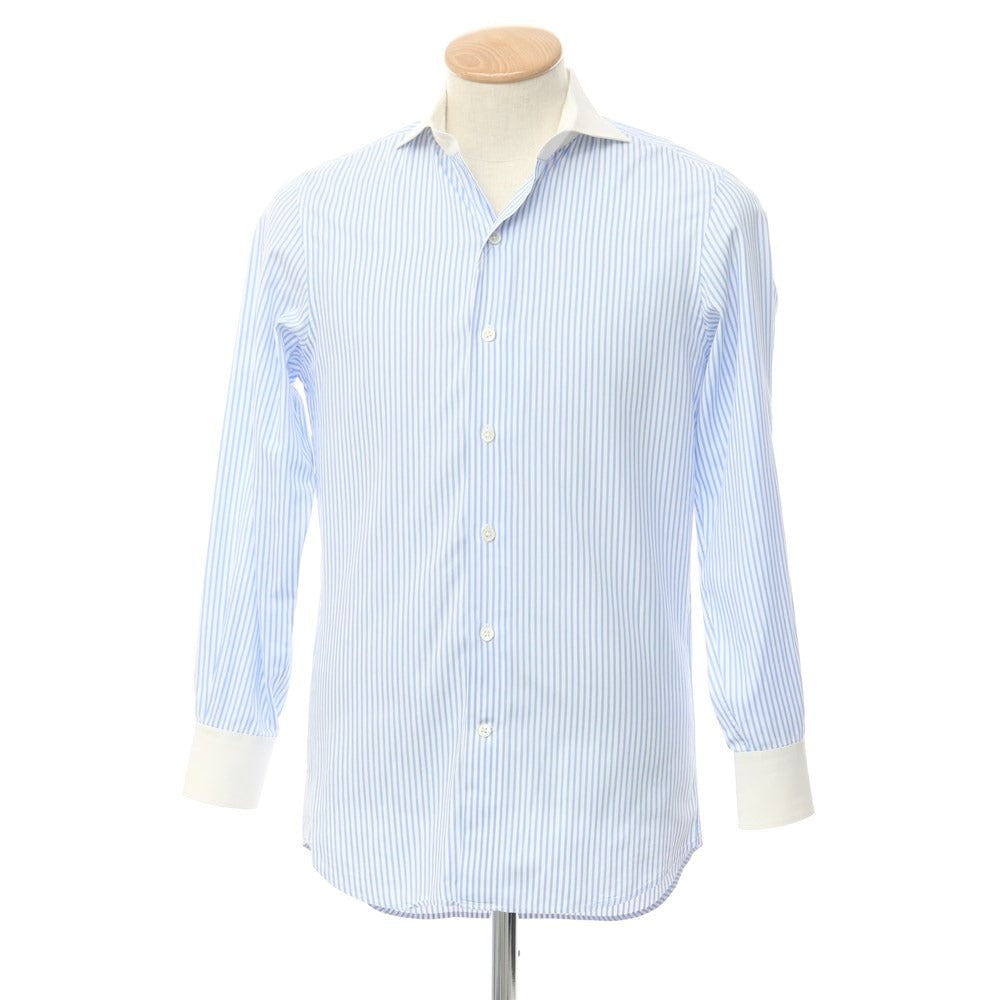 [Used] Italstyle ITAL STYLE Striped Cleric Shirt Light Blue x White [Size 37] [BLU] [S/S/A/W] [Condition Rank C] [Men&