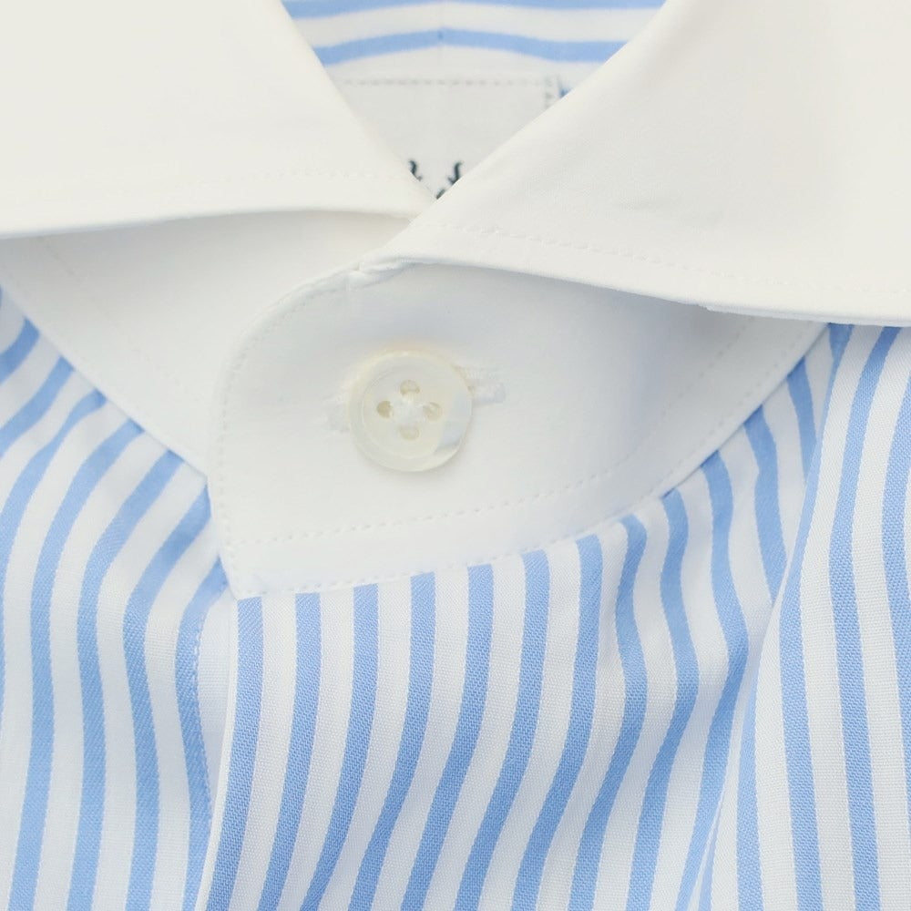 [Used] Italstyle ITAL STYLE Striped Cleric Shirt Light Blue x White [Size 37] [BLU] [S/S/A/W] [Condition Rank C] [Men&