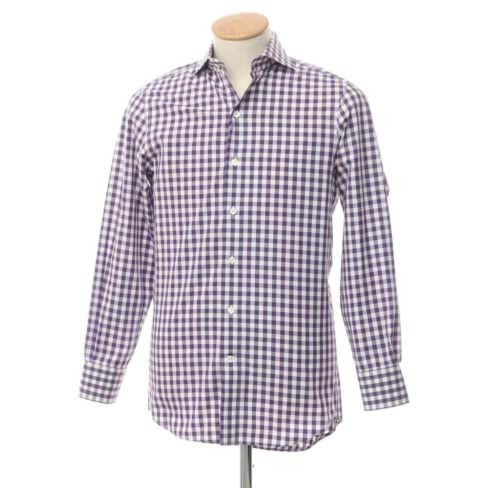 [Used] Italstyle Check Casual Shirt Purple x White [Size 37] [PUP] [S/S/A/W] [Condition Rank B] ​​[Men&