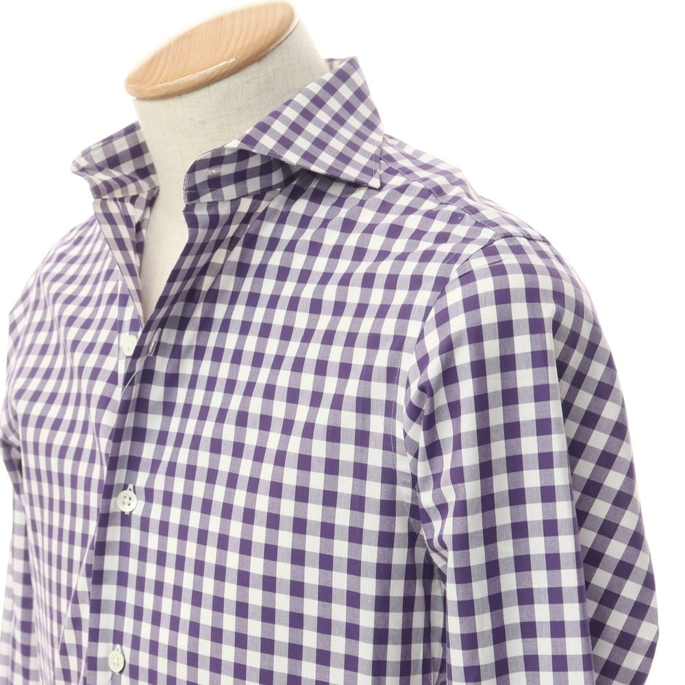 [Used] Italstyle Check Casual Shirt Purple x White [Size 37] [PUP] [S/S/A/W] [Condition Rank B] ​​[Men&