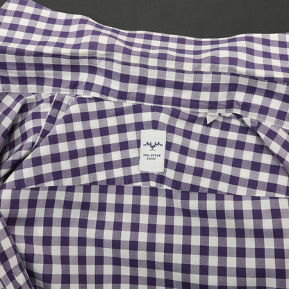 [Used] Italstyle Check Casual Shirt Purple x White [Size 37] [PUP] [S/S/A/W] [Condition Rank B] ​​[Men&