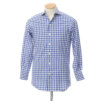 [Used] Italstyle ITAL STYLE Check Casual Shirt Blue x White [Size 37] [BLU] [S/S/A/W] [Condition Rank B] ​​[Men&