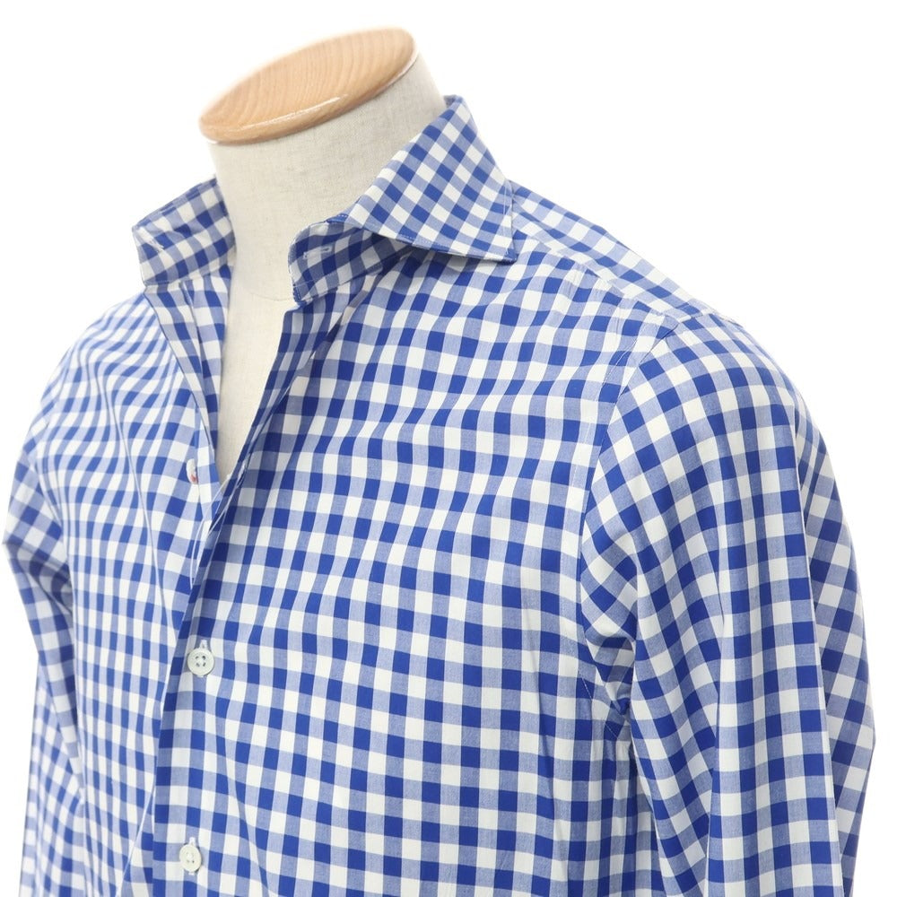 [Used] Italstyle ITAL STYLE Check Casual Shirt Blue x White [Size 37] [BLU] [S/S/A/W] [Condition Rank B] ​​[Men&