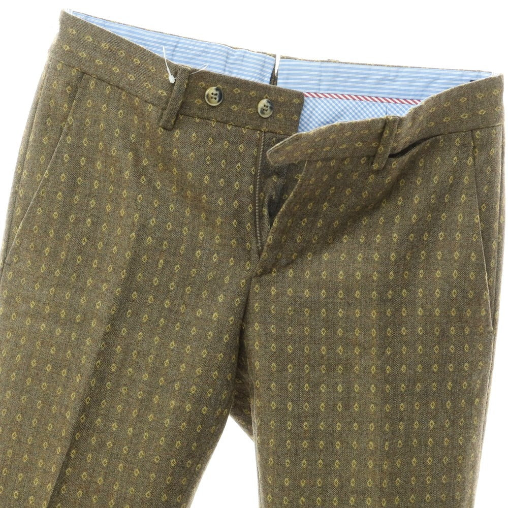 [Used] SANTANIELLO Wool Casual Slacks Pants Grayish Ocher [Size 44] [KAK] [A/W] [Condition Rank A] [Men&