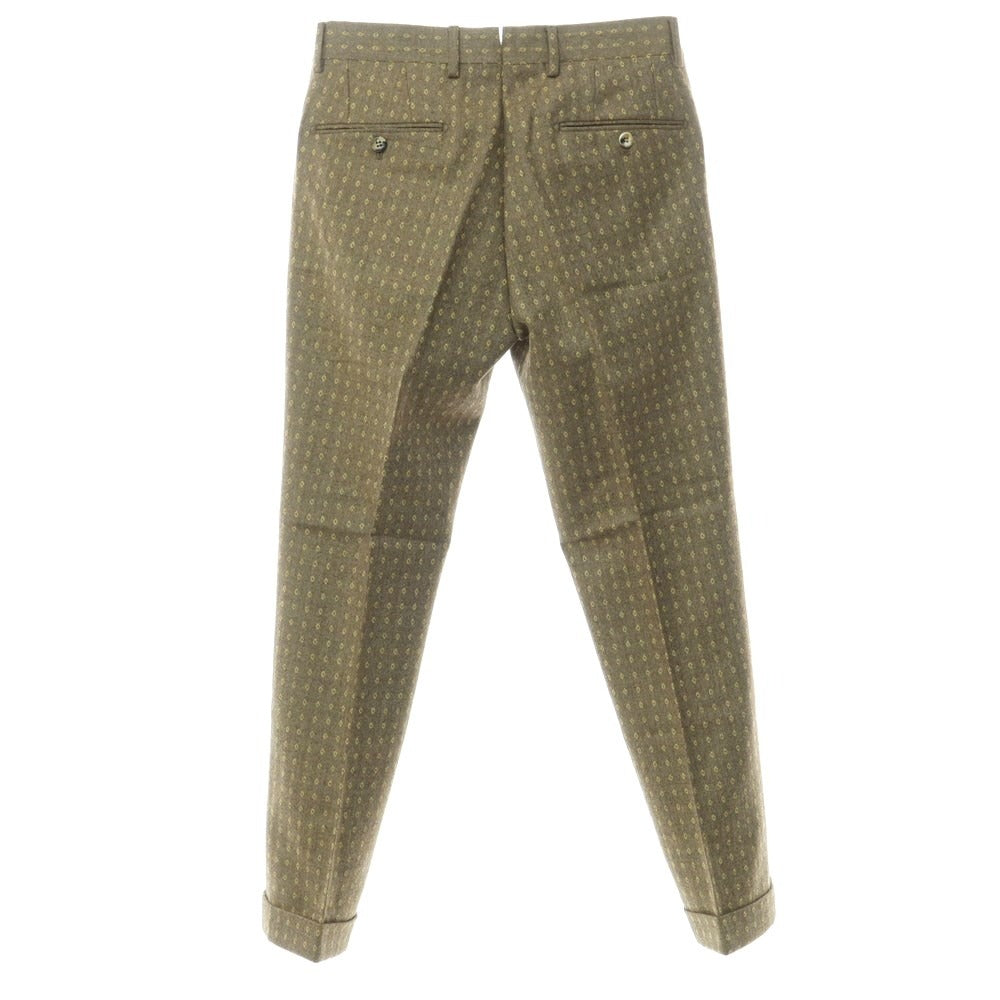 [Used] SANTANIELLO Wool Casual Slacks Pants Grayish Ocher [Size 44] [KAK] [A/W] [Condition Rank A] [Men&