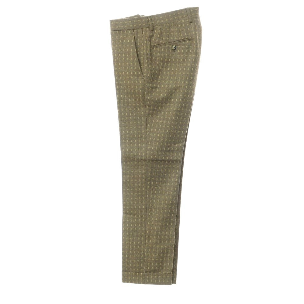 [Used] SANTANIELLO Wool Casual Slacks Pants Grayish Ocher [Size 44] [KAK] [A/W] [Condition Rank A] [Men&