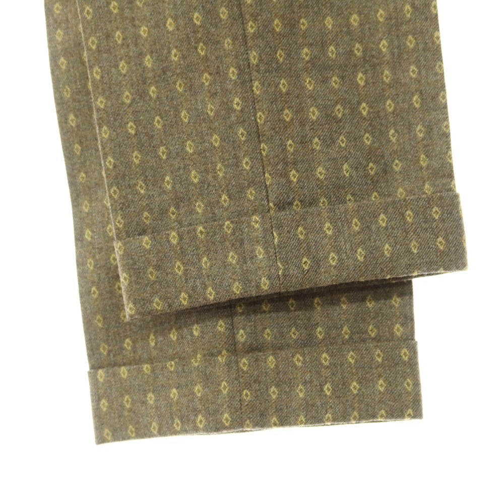 [Used] SANTANIELLO Wool Casual Slacks Pants Grayish Ocher [Size 44] [KAK] [A/W] [Condition Rank A] [Men&