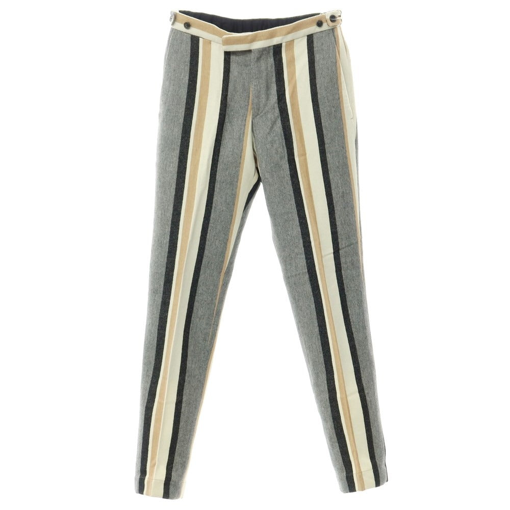 【中古】ユナイテッドアローズ UNITED ARROWS ウールナイロン カジュアルスラックス パンツ グレーxベージュ【サイズ44】【BEI】【A/W】【状態ランクC】【メンズ】【768790】