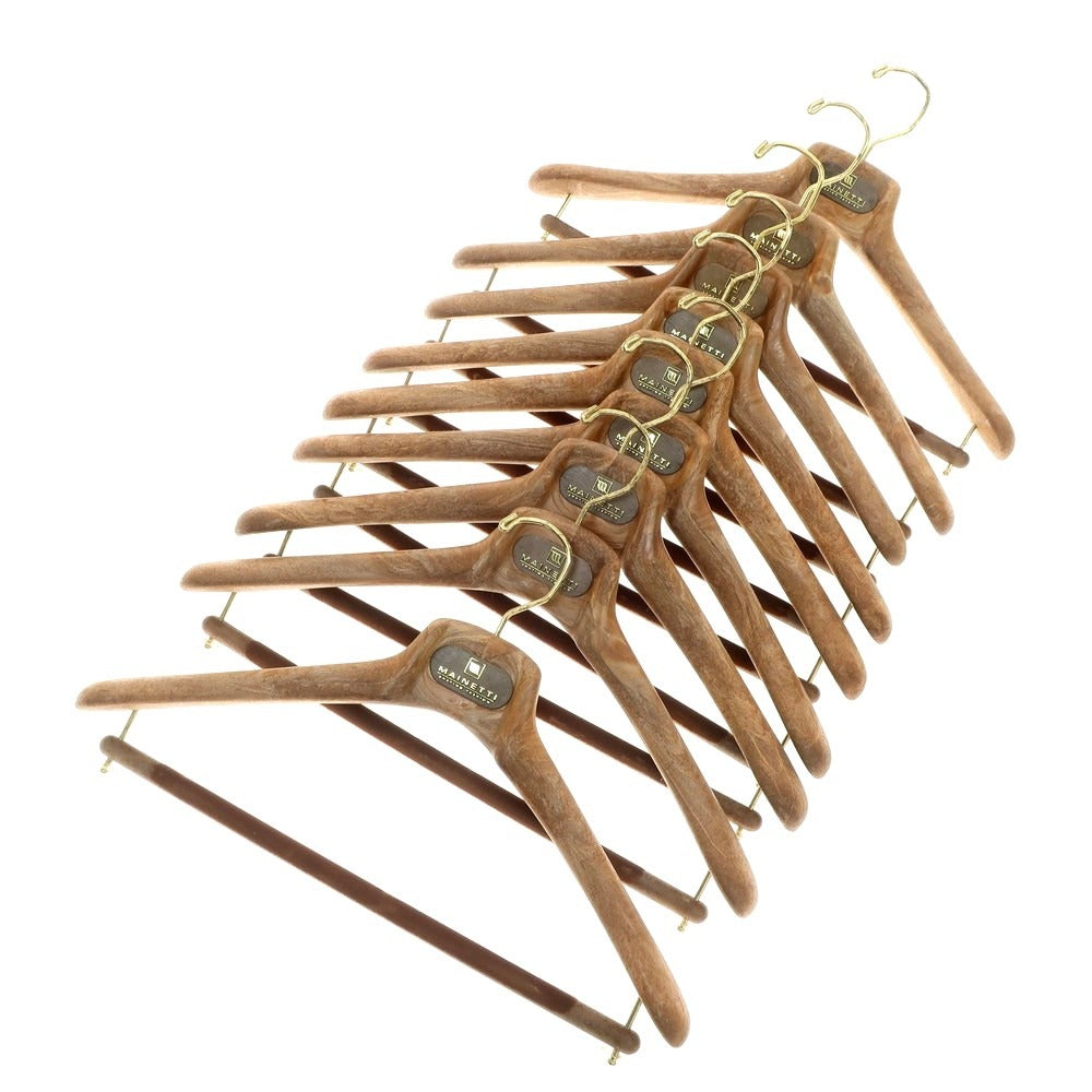 [Used] Mainetti Suit Hanger Set of 9 Brown [BRW] [S/S/A/W] [Condition Rank A] [Men&