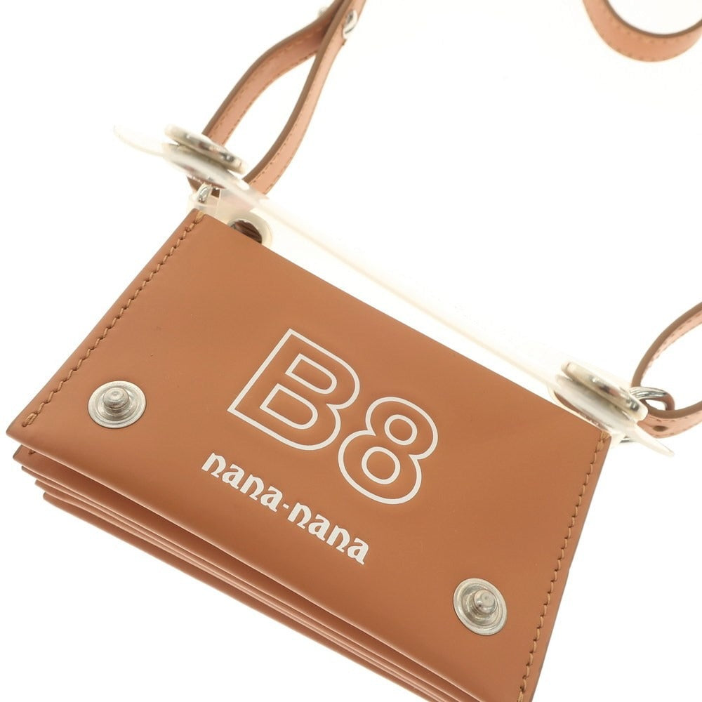 [Used] nana-nana leather card case with shoulder strap, brown [BRW] [S/S/A/W] [Condition Rank A] [Unisex] [768788]
 [EPD]