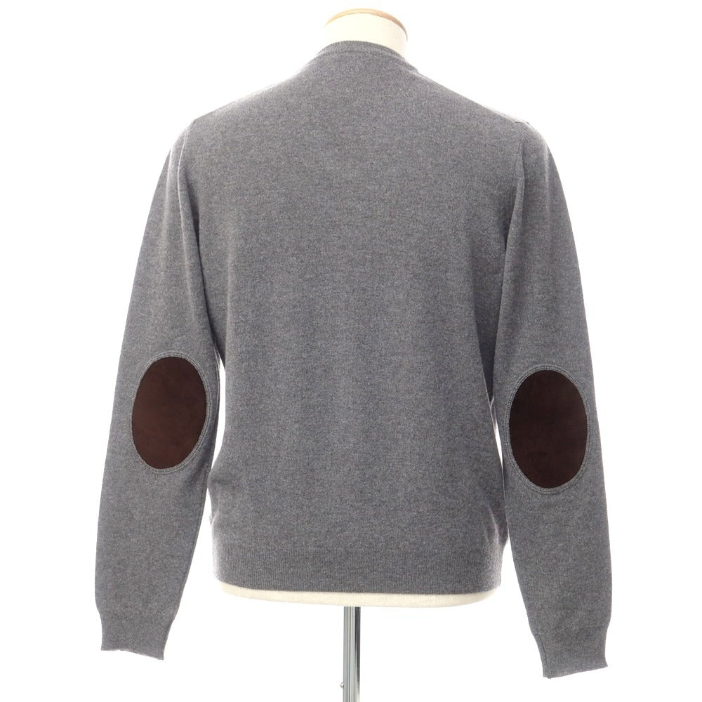 【中古】ハケットロンドン HACKETT LONDON ハイゲージウールシルクカシミヤ Vネックニット グレー【サイズS】【GRY】【A/W】【状態ランクA】【メンズ】【768792】