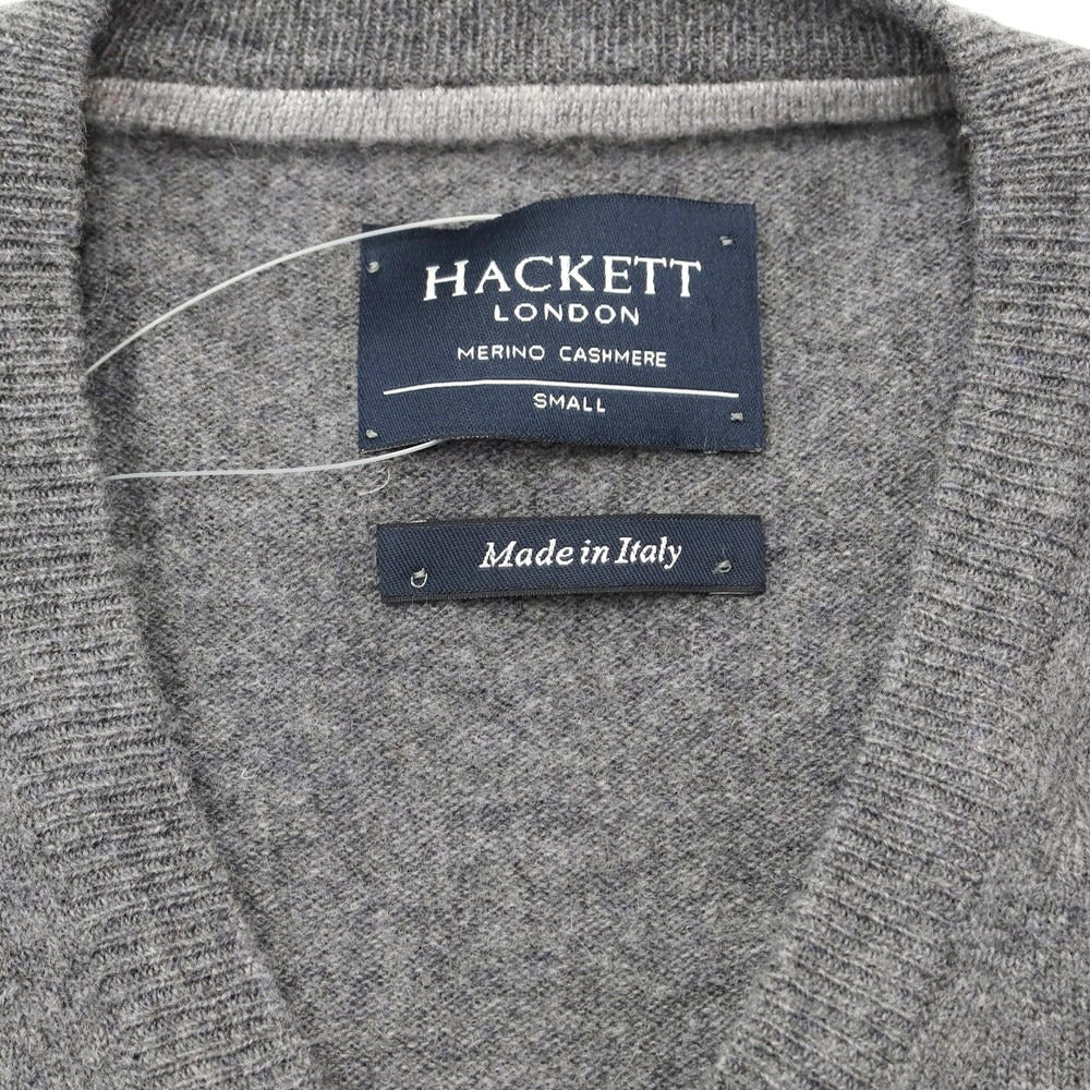 [Used] Hackett London High Gauge Wool Silk Cashmere V-neck Knit Grey [Size S] [GRY] [A/W] [Condition Rank A] [Men&