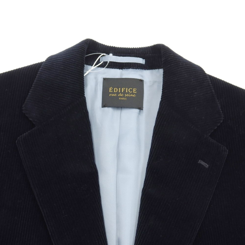 [Used] [Unused] EDIFICE rue ​​de seine Cotton Corduroy Casual Jacket Navy [Size 38] [NVY] [A/W] [Condition Rank S] [Men&
