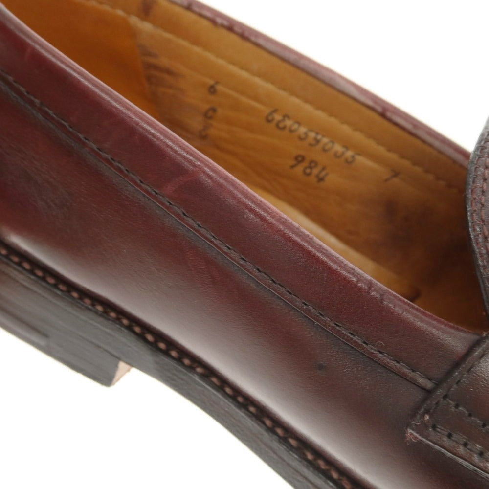 [Used] Alden 984 Oiled Leather Coin Loafers Burgundy [Size 6] [BRW] [S/S/A/W] [Condition Rank C] [Men&