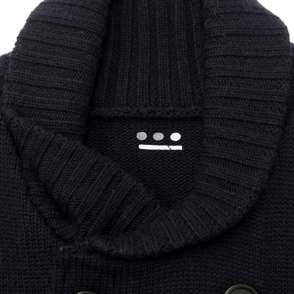 [Used] Three Dots Mid-gauge Wool Double Shawl Collar Cardigan Navy [Size L] [NVY] [A/W] [Condition Rank B] ​​[Men&