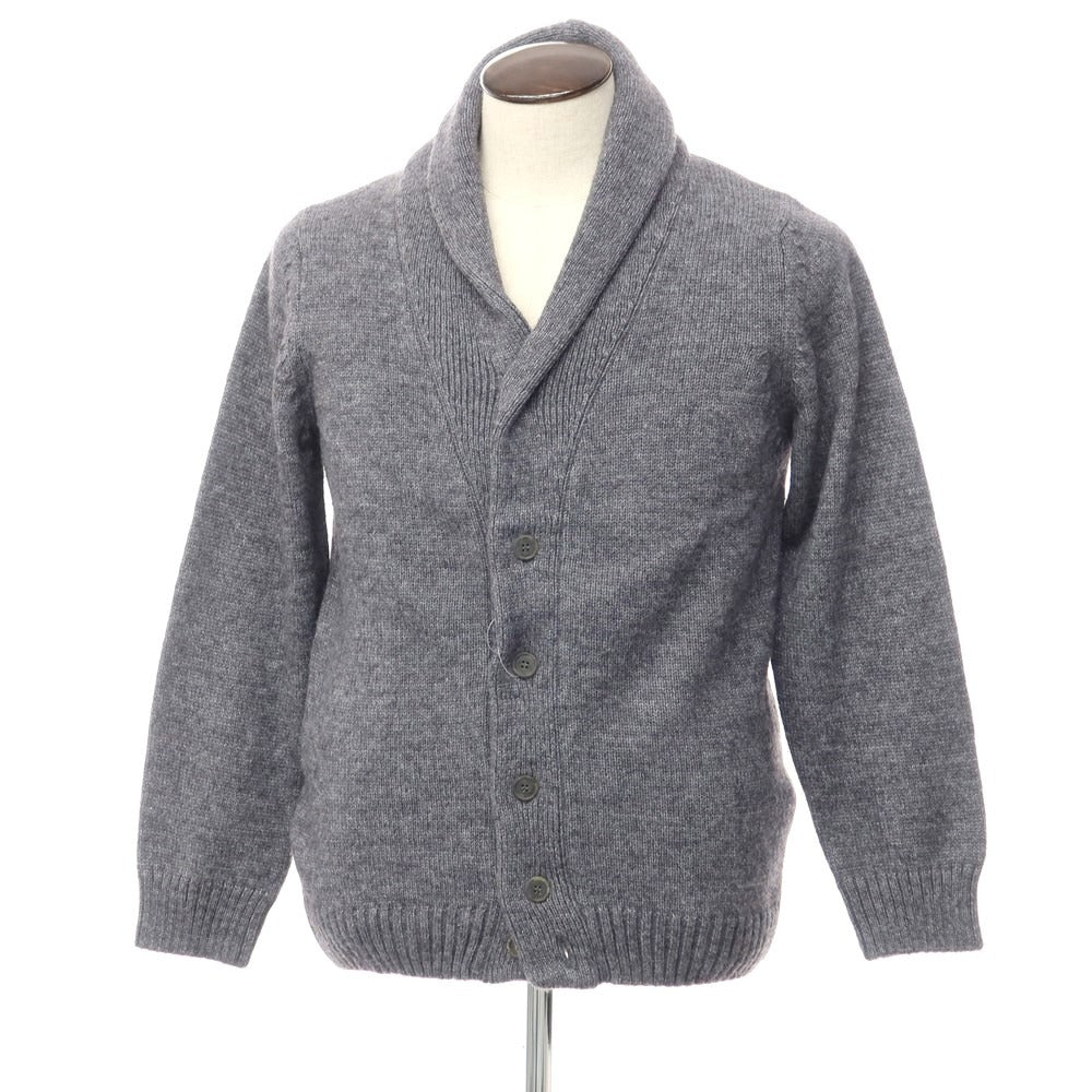 【中古】バーニーズニューヨーク BARNEYS NEWYORK ミドルゲージ ショールカラーカーディガン グレー【サイズ52】【GRY】【A/W】【状態ランクC】【メンズ】【768792】