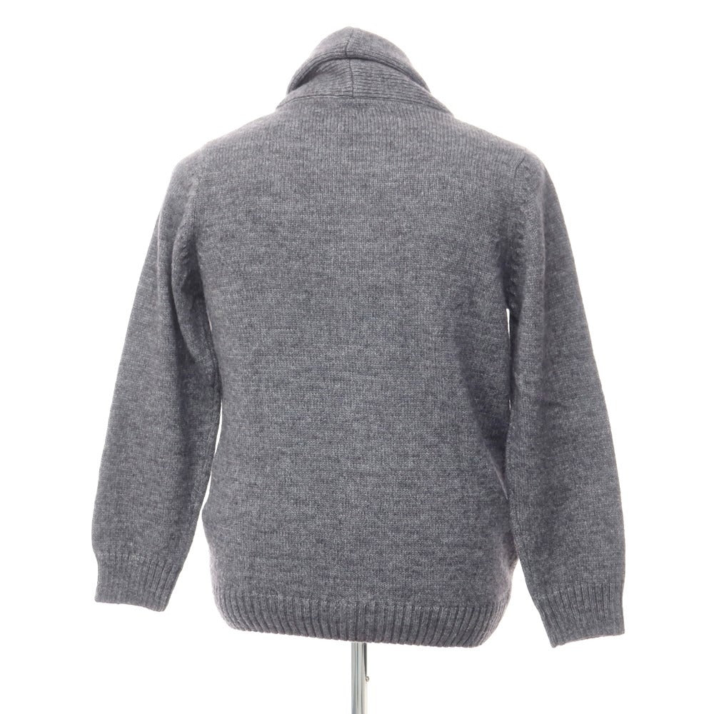 【中古】バーニーズニューヨーク BARNEYS NEWYORK ミドルゲージ ショールカラーカーディガン グレー【サイズ52】【GRY】【A/W】【状態ランクC】【メンズ】【768792】