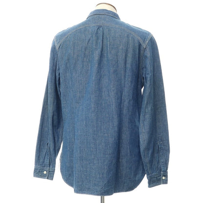 [Used] Double RL RRL DOUBLE RL Cotton Hemp Denim Shirt Navy [Size L] [NVY] [S/S] [Condition Rank B] ​​[Men&