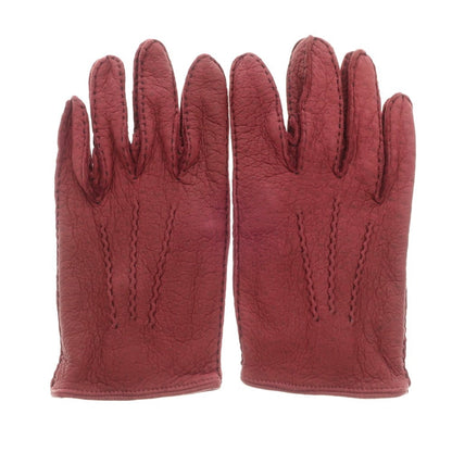 [Used] Dents Peccary Leather Unlined Gloves Wine Red [Size 8] [RED] [A/W] [Condition Rank A] [Men&