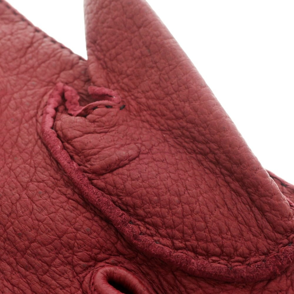 [Used] Dents Peccary Leather Unlined Gloves Wine Red [Size 8] [RED] [A/W] [Condition Rank A] [Men&